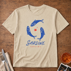 Sardine Social graphic T-shirt in white by Butter & Tonic