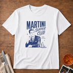 Martini Supper Club graphic T-shirt in white by Butter & Tonic